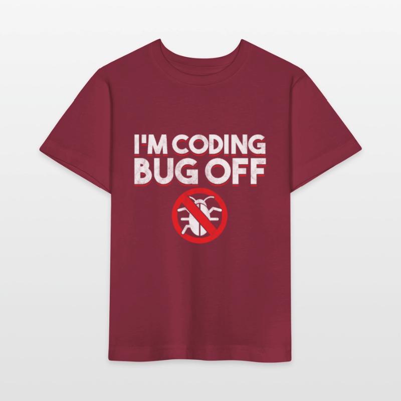 I´m Coding Bug Off Coder Programmer Developer Gift Stanley/Stella MINI CREATOR Kids’ T-Shirt
