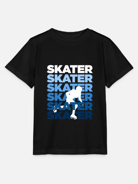 Skater Inline Skating Rollerblading Rollschuhe - Stanley/Stella Kinder T-Shirt MINI CREATOR  - Schwarz