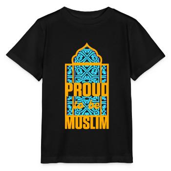 Fier être musulman Islam Allah Coran Mosquée Cadeau - T-shirt bio MINI CREATOR Stanley/Stella Enfant - noir - Devant - Mikhail (115cm)