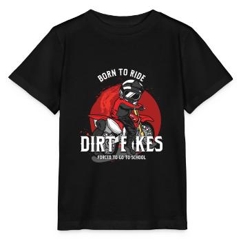 Born To Ride School Dirt Bike Motocross - Stanley/Stella MINI CREATOR Kids’ T-Shirt - black - Front - Mikhail (115cm)