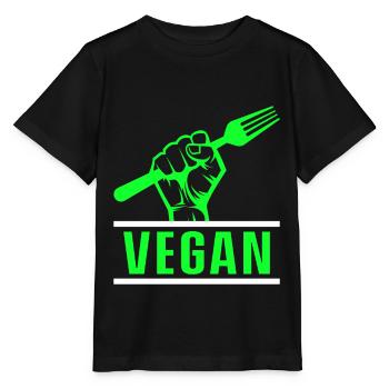 Vegetarisch Veganismus Tierrechte Veggie - Stanley/Stella Kinder T-Shirt MINI CREATOR  - Schwarz - Vorne - Mikhail (115cm)