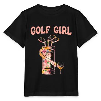 Golf Golfer Golfer Golfer Golf Course - Stanley/Stella MINI CREATOR Kids’ T-Shirt - black - Front - Mikhail (115cm)