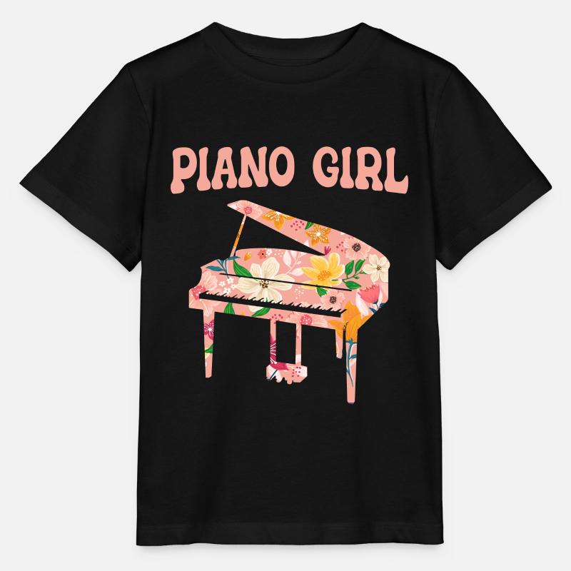 Klavier Piano Pianist - Stanley/Stella Kinder T-Shirt MINI CREATOR  - Schwarz