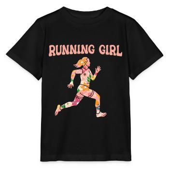 Jogging Running Running Runner Runners - Stanley/Stella MINI CREATOR Kids’ T-Shirt - black - Front - Mikhail (115cm)