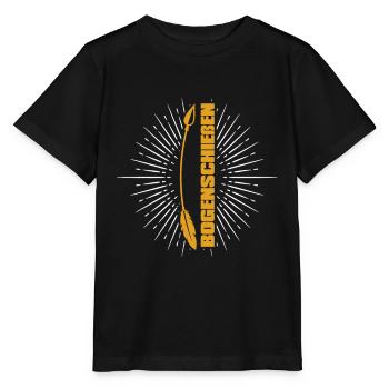 Tir à l’arc Flèche Tir à l’arc Tir à l’arc - T-shirt bio MINI CREATOR Stanley/Stella Enfant - noir - Devant - Mikhail (115cm)