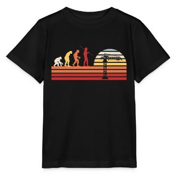 Retro Crane Construction Crane Vintage Crane Driver Crane Operator - Stanley/Stella MINI CREATOR Kids’ T-Shirt - black - Front - Mikhail (115cm)
