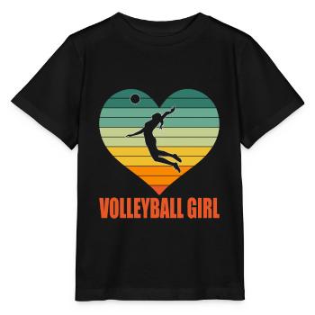 Volleyball Girl Volleyball Player Saying Gift - Stanley/Stella MINI CREATOR Kids’ T-Shirt - black - Front - Mikhail (115cm)
