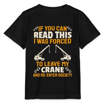 Crane Construction Crane Crane Operator Crane Operator - Stanley/Stella MINI CREATOR Kids’ T-Shirt - black - Front - Mikhail (115cm)