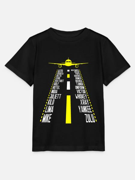 Vliegtuig Piloot Piloot Piloot Piloot - Stanley/Stella Kinder-T-shirt MINI CREATOR  - zwart