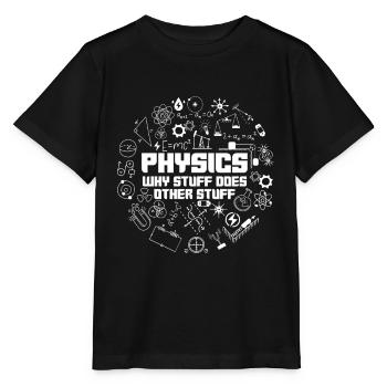 Physik Physiker - Stanley/Stella Kinder T-Shirt MINI CREATOR  - Schwarz - Vorne - Mikhail (115cm)
