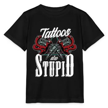 Tatouage Tatouage Art Tatoueur - T-shirt bio MINI CREATOR Stanley/Stella Enfant - noir - Devant - Mikhail (115cm)