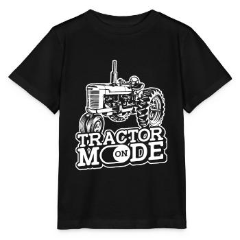 Trekker Tracteur Tracteur Agriculteur Agriculteur - T-shirt bio MINI CREATOR Stanley/Stella Enfant - noir - Devant - Mikhail (115cm)