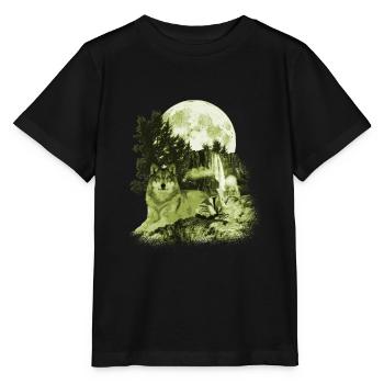 Wolf - Stanley/Stella MINI CREATOR Kids’ T-Shirt - black - Front - Mikhail (115cm)