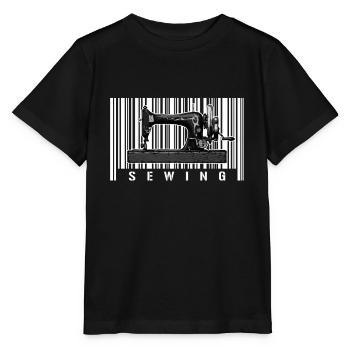 Nähen Nähmaschine Näher Schneider - Stanley/Stella Kinder T-Shirt MINI CREATOR  - Schwarz - Vorne - Mikhail (115cm)