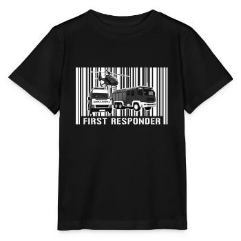 Systemrelevant Sanitäter Notdienst Notfall - Stanley/Stella Kinder T-Shirt MINI CREATOR  - Schwarz - Vorne - Mikhail (115cm)