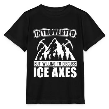 Ice climbing Mountaineering Climbing Mountaineers - Stanley/Stella MINI CREATOR Kids’ T-Shirt - black - Front - Mikhail (115cm)