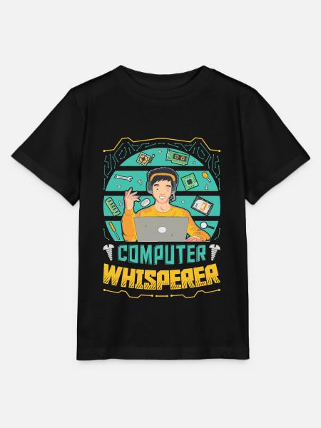 Computerflüsterer IT-Unterstützung - Stanley/Stella Kinder T-Shirt MINI CREATOR  - Schwarz