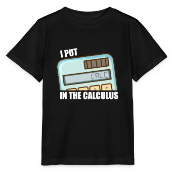Mathématiques Mathématiques - T-shirt bio MINI CREATOR Stanley/Stella Enfant - noir - Devant - Mikhail (115cm)