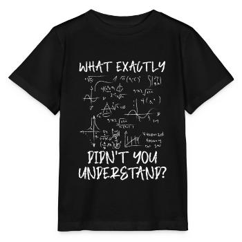 Mathématiques Mathématiques - T-shirt bio MINI CREATOR Stanley/Stella Enfant - noir - Devant - Mikhail (115cm)