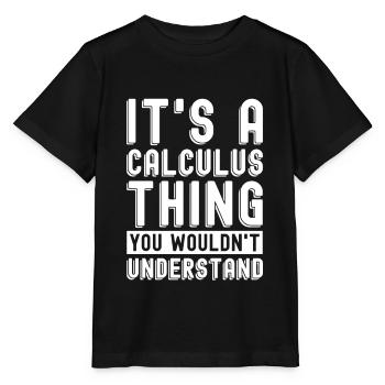 Mathématiques Mathématiques - T-shirt bio MINI CREATOR Stanley/Stella Enfant - noir - Devant - Mikhail (115cm)