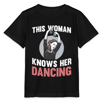 Tanzen Tänzer Tanz - Stanley/Stella Kinder T-Shirt MINI CREATOR  - Schwarz - Vorne - Mikhail (115cm)