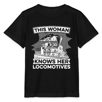 Railway Railway Train Train Train Driver - Stanley/Stella MINI CREATOR Kids’ T-Shirt - black - Front - Mikhail (115cm)