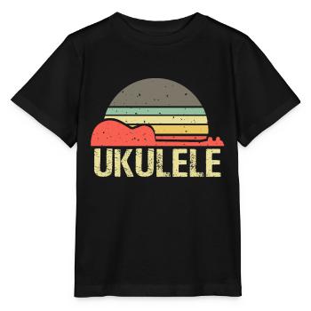 Ukulélé - T-shirt bio MINI CREATOR Stanley/Stella Enfant - noir - Devant - Mikhail (115cm)