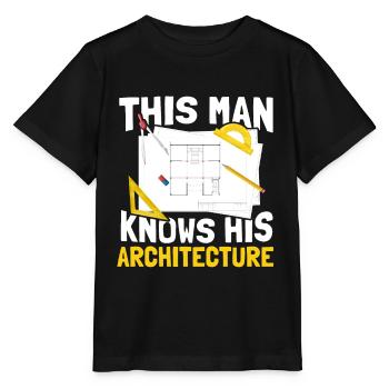Architect - Stanley/Stella MINI CREATOR Kids’ T-Shirt - black - Front - Mikhail (115cm)