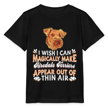 Airedale Terrier Dog - Stanley/Stella MINI CREATOR Kids’ T-Shirt - black - Front - Mikhail (115cm)