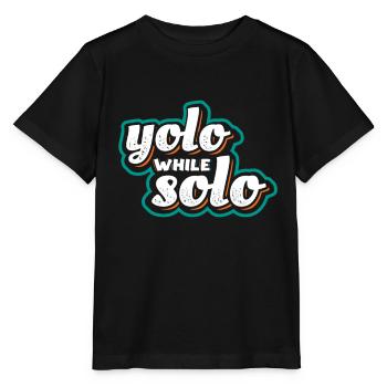 Solo proud single, Happy single - T-shirt bio MINI CREATOR Stanley/Stella Enfant - noir - Devant - Mikhail (115cm)