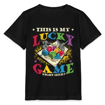 This Is My Lucky Brettspiel - Stanley/Stella Kinder T-Shirt MINI CREATOR  - Schwarz - Vorne - Mikhail (115cm)