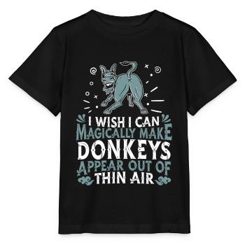 Donkey - Stanley/Stella MINI CREATOR Kids’ T-Shirt - black - Front - Mikhail (115cm)