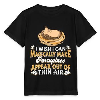Porc-épic - T-shirt bio MINI CREATOR Stanley/Stella Enfant - noir - Devant - Mikhail (115cm)