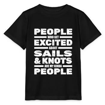 Seglen Segelboot Segler - Stanley/Stella Kinder T-Shirt MINI CREATOR  - Schwarz - Vorne - Mikhail (115cm)