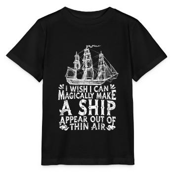 Seglen Segelboot Segler - Stanley/Stella Kinder T-Shirt MINI CREATOR  - Schwarz - Vorne - Mikhail (115cm)