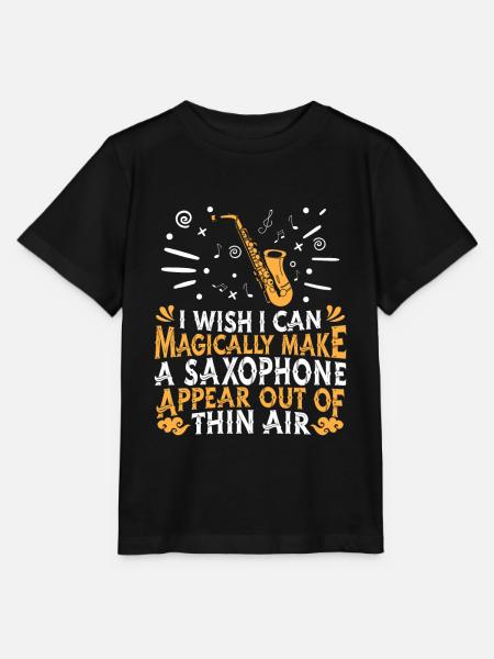 Sax Saxophon Saxofon Musiker Jazz - Stanley/Stella Kinder T-Shirt MINI CREATOR - Schwarz