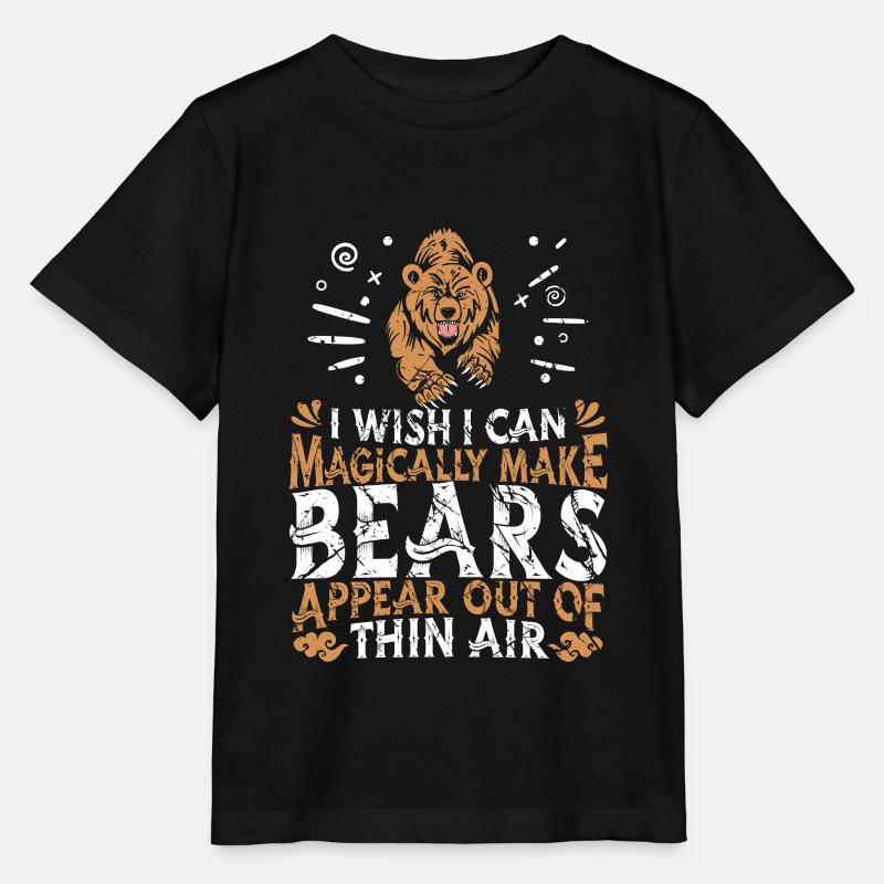 Grizzly Bear Brown Bear - Stanley/Stella MINI CREATOR Kids’ T-Shirt - black