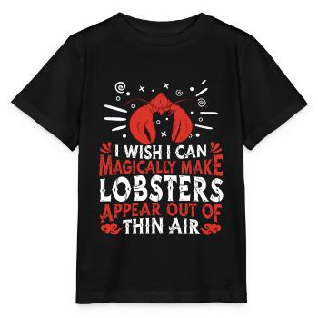 Hummer Seekrebs Lobster Meeresfrüchte - Stanley/Stella Kinder T-Shirt MINI CREATOR  - Schwarz - Vorne - Mikhail (115cm)