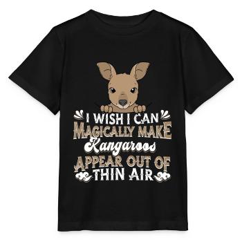Känguru - Stanley/Stella Kinder T-Shirt MINI CREATOR  - Schwarz - Vorne - Mikhail (115cm)