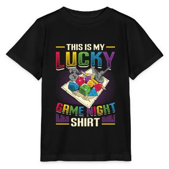 This Is My Lucky Brettspiel - Stanley/Stella Kinder T-Shirt MINI CREATOR  - Schwarz - Vorne - Mikhail (115cm)