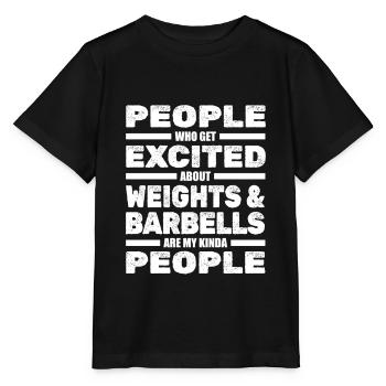 Power Triathlon Powerlifting Powerlifter - Stanley/Stella MINI CREATOR Kids’ T-Shirt - black - Front - Mikhail (115cm)