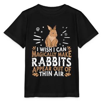 Hase Kaninchen Karnickel Rammler - Stanley/Stella Kinder T-Shirt MINI CREATOR  - Schwarz - Vorne - Mikhail (115cm)