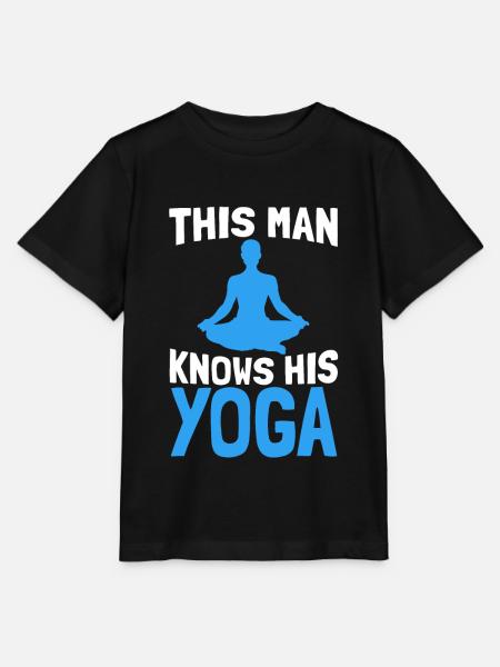 Yoga Yogi - Stanley/Stella Kinder T-Shirt MINI CREATOR - Schwarz
