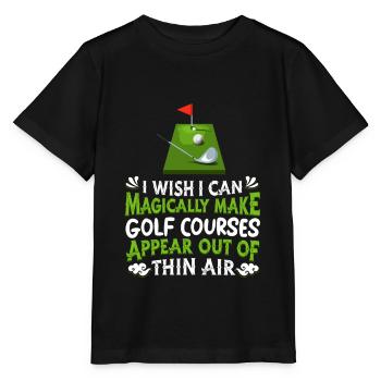 Golf Golfer Golfer Golfer Golf Course - Stanley/Stella MINI CREATOR Kids’ T-Shirt - black - Front - Mikhail (115cm)