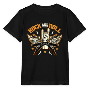 Rock'n'Roll - Stanley/Stella MINI CREATOR Kids’ T-Shirt - black - Front - Mikhail (115cm)