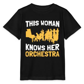 Orchestra Classical Concert Classical Music - Stanley/Stella MINI CREATOR Kids’ T-Shirt - black - Front - Mikhail (115cm)