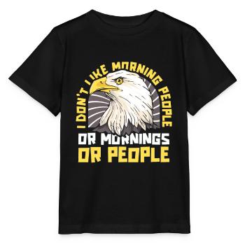 Adler Adlerkopf Raubvogel Greifvogel - Stanley/Stella Kinder T-Shirt MINI CREATOR  - Schwarz - Vorne - Mikhail (115cm)