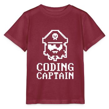 Programmer Coder Software Developer - Stanley/Stella MINI CREATOR Kids’ T-Shirt - burgundy - Front - Kain (125cm)