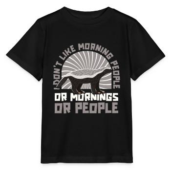 Honigdachs - Stanley/Stella Kinder T-Shirt MINI CREATOR  - Schwarz - Vorne - Mikhail (115cm)