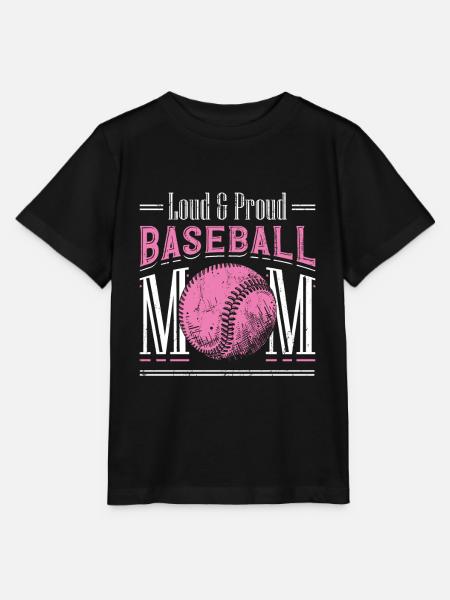 Laut und stolzer Baseball-Mutter - Stanley/Stella Kinder T-Shirt MINI CREATOR - Schwarz